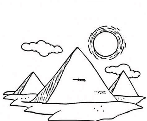 10 Top Pyramids Coloring Pages