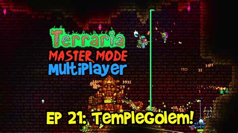 Temple Golem Terraria 14 Journeys End Master Mode Lets Play