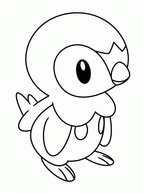 Piplup Legendary Pokemon Coloring Page Coloring Home