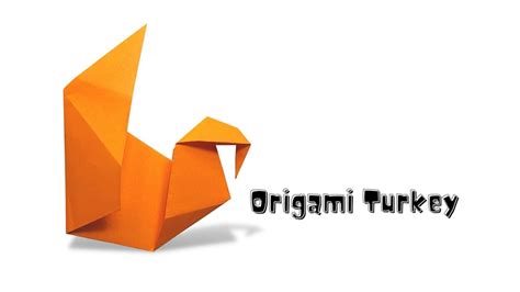 Easy Origami Turkey Tutorial Thanksgiving Decoration Easy Paper Craft