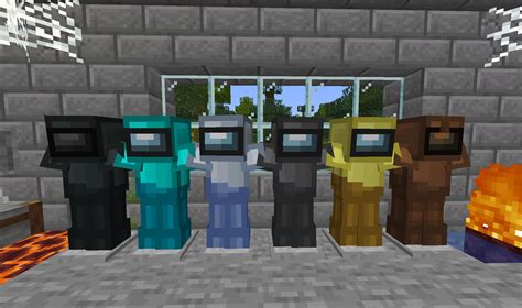 Made A Texture Pack With Some Among Us Textures Mcpe
