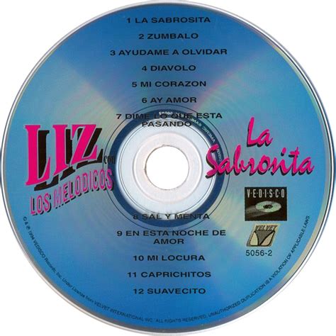 Carátula Cd De Liz And Los Melodicos La Sabrosita Portada