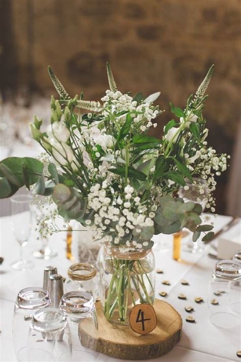 Refreshing Greenery And Floral Summer Wedding Centerpiece With Lily