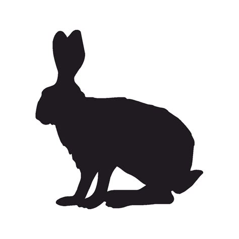 Domestic Rabbit Indian Hare Silhouette Clip Art Rabbit Png Download