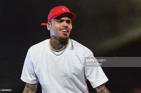 Singer Chris Brown Performs On Stage At The Big Show At Little News