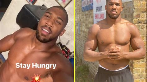 Anthony Joshua Shows Off Shaved Head And Ripped Physique As He Gears Up