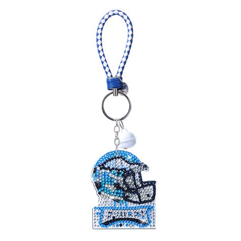 Diy Diamond Art Keychains Craft Rugby Team Badge Hanging Ornament