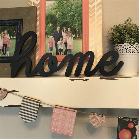 Home Wood Word Cutout Laser Cut Word Home Sign Wall Decor | Etsy