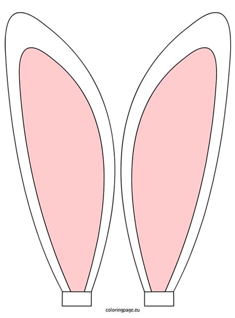 Free printable easter bunny ears pattern. Bunny ear clipart clipartfest - ClipartBarn