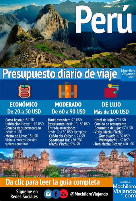Cuánto Cuesta Viajar A Peru Prespuesto De Viaje Y Guía