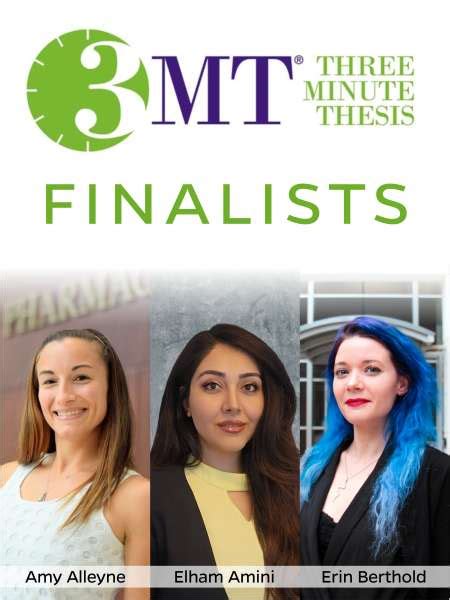 Three Uf Pharmacy Students Named Finalists In Three Minute Thesis