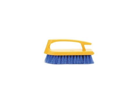Rubbermaid Commercial Long Handle Scrub Brush 6 Brush Yellow Plastic