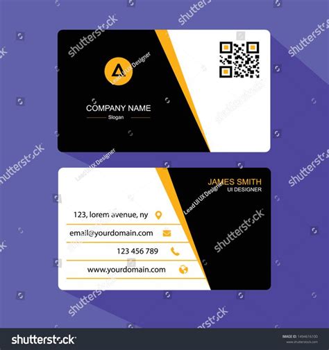 business visiting card flat background visiting cards flat
