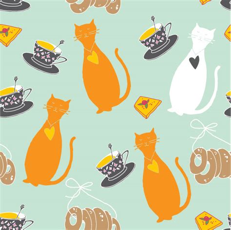 46 Cute Cartoon Cat Wallpaper On Wallpapersafari