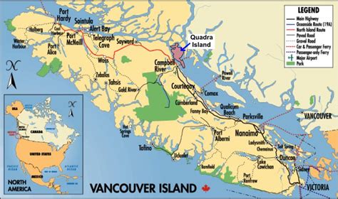Vancouver And Vancouver Island Map