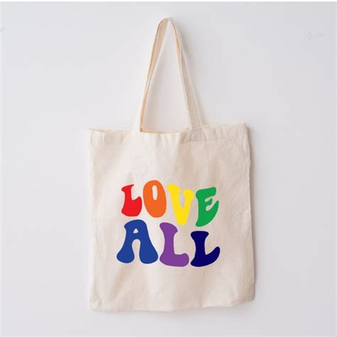Gay Pride Tote Bag Reusable Lgbtq Canvas Bag Etsy