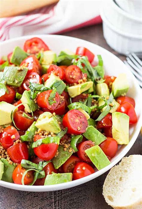 Tomato Avocado And Basil Salad The Blond Cook