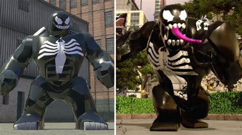 Evolution Of Venom In Lego Marvel Games Youtube
