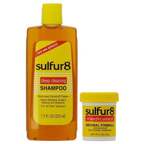 Sulfur8 Deep Cleansing Shampoo 75oz Conditioner 2oz Set Walmart