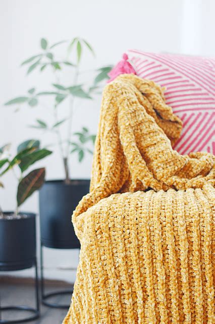 Ravelry Chunky Velvet Crochet Blanket Pattern By Jerica Tompkins