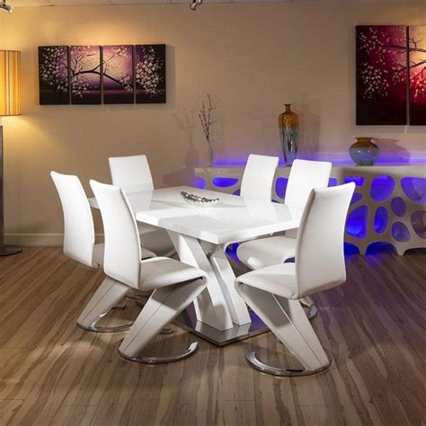 63 likes · 1 talking about this. Modern White Glass Dining Set Glass top Table + 6 x White ...