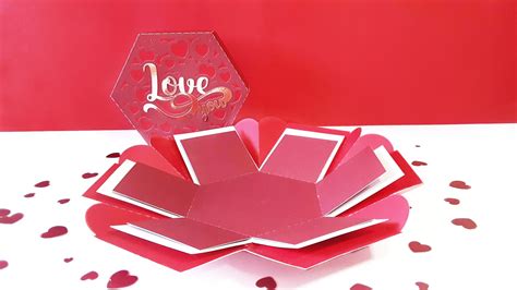 Explosion Box Svg Template Saint Valentines Day Laser Cut Etsy