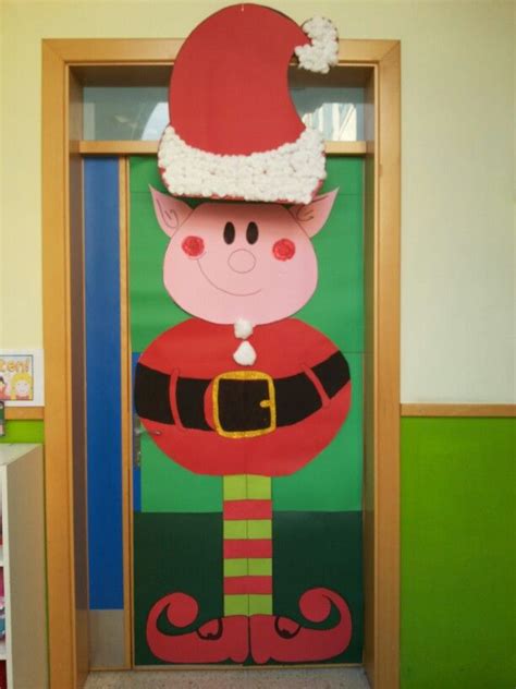 Elf door christmas decor  Navidad, Estancias