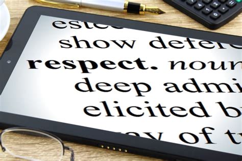 Respect Free Of Charge Creative Commons Tablet Dictionary Image