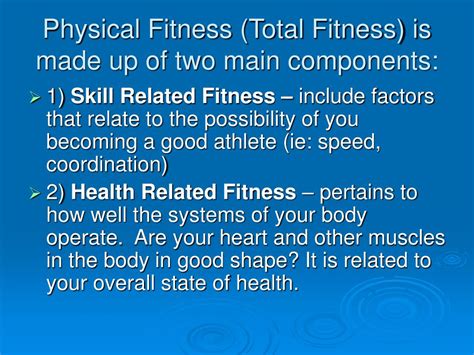 Ppt Components Of Physical Fitness Powerpoint Presentation Id445738