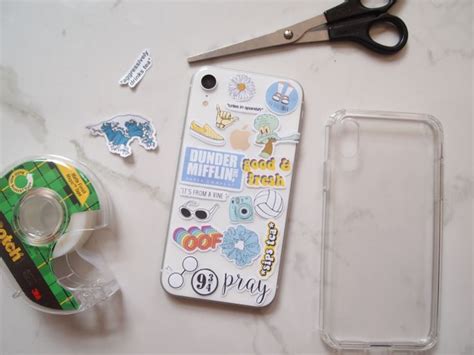 Diy Sticker Phone Case Template Iphone Case Stickers Homemade
