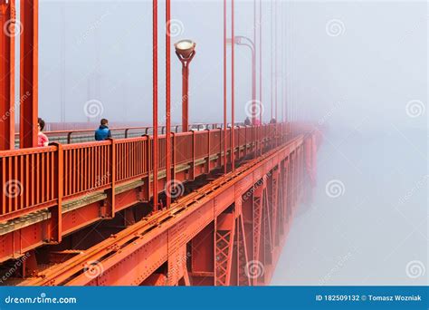 The Golden Gate Bridge In In The Morning Fog San Francisco Usa