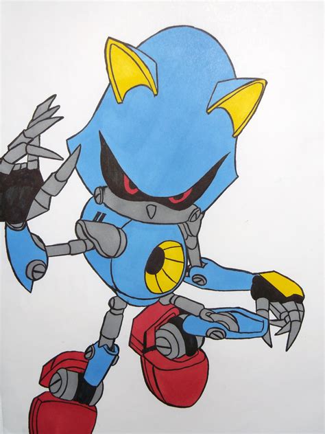 Metal Sonic Drawing By Lewdog17