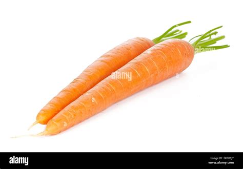 Isolated Carrots Heap Of Fresh Carrots With Stems Isolated On White