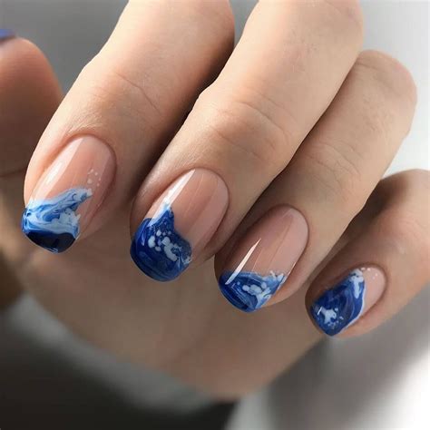 Marble French Nail Designs Daily Nail Art And Design