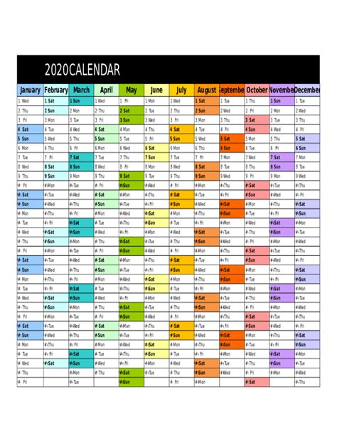 Yearly Calendar Excel Fill Online Printable Fillable Blank Pdffiller