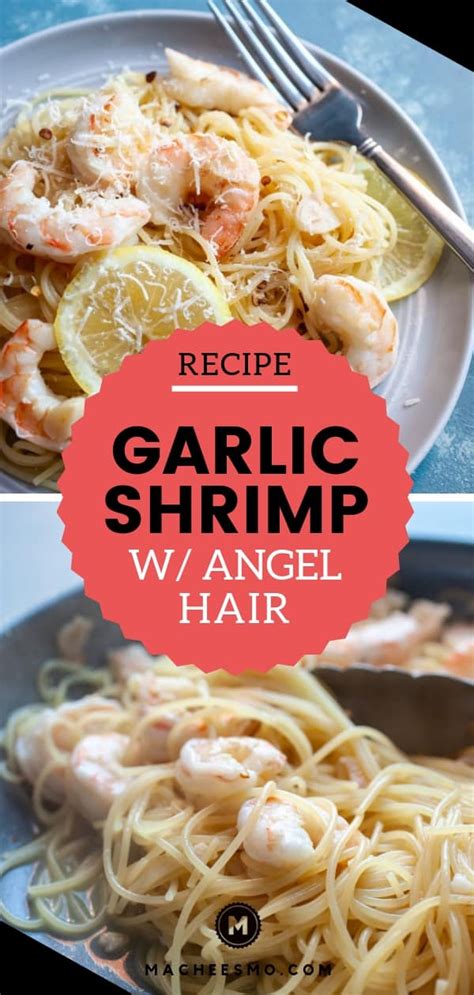 Pair this angel hair with lemon shrimp scampi 1 tbsp salt + drizzle of olive oil for boiling water 3/4 pound angel hair pasta (or your favorite pasta) 3 tbsp butter 3 tbsp olive oil 4 cloves garlic, minced. Butter Garlic Shrimp with Angel Hair Pasta ~ Macheesmo