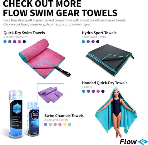 Flow Premium Swim Chamois Towel Quick Dry Off Swimmers Shammy For