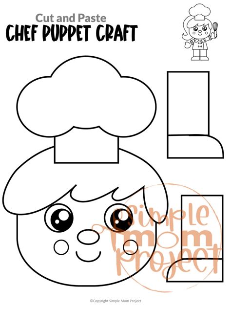 Printable Community Helper Puppet Craft Templates Simple Mom Project