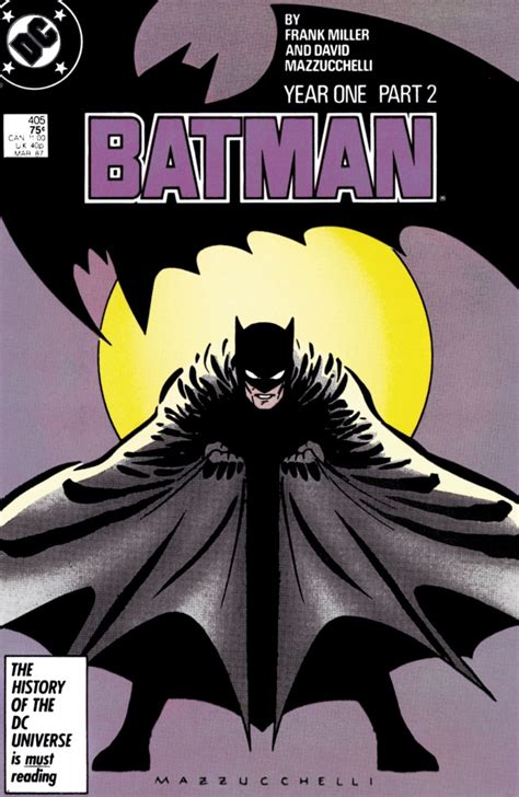 Cover To Batman Year One Part 2 David Mazzucchelli 1987 Eric