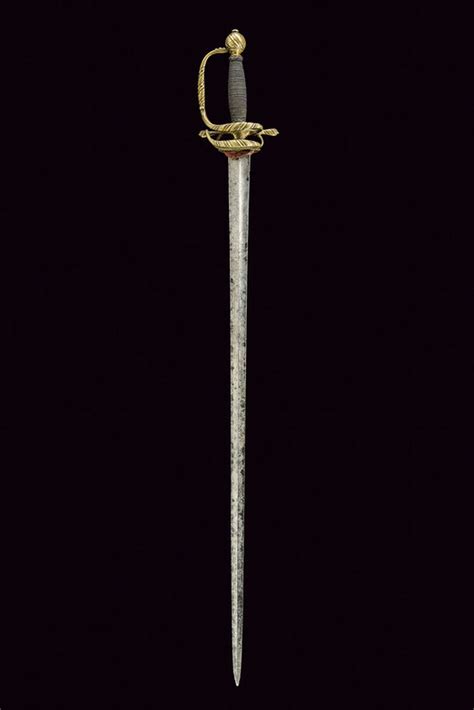 Sold Price An Elegant Small Sword June 6 0119 1000 Am Cest Small
