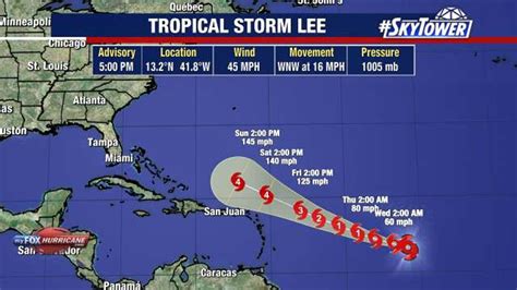 Tropical Storm Lee Named Over Atlantic Expected To Become Extremely
