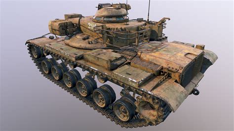 Tank M60a2 3d Model Game Ready