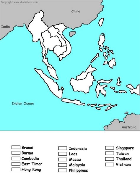Blank Southeast Asia Map Sitedesignco Printable Blank Map Of Images