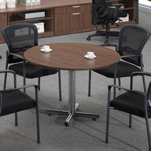 Superbly designed conference seating is hard to spot. Modern Round Conference Table with Chairs Set- OfficePope.com