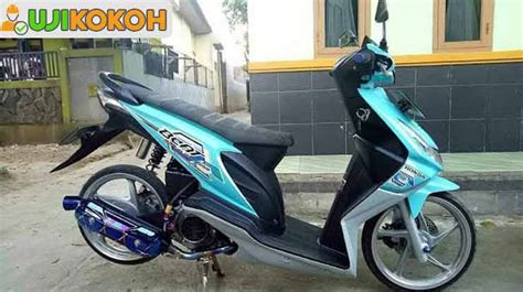 3 Modifikasi Honda Beat Karbu Warna Biru Babylook Ujikokoh