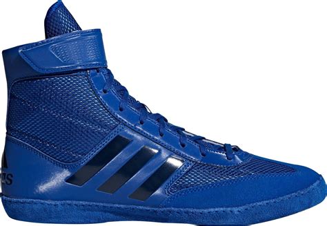 Adidas Suede Combat Speed V Wrestling Shoes In Blueblue Blue For Men