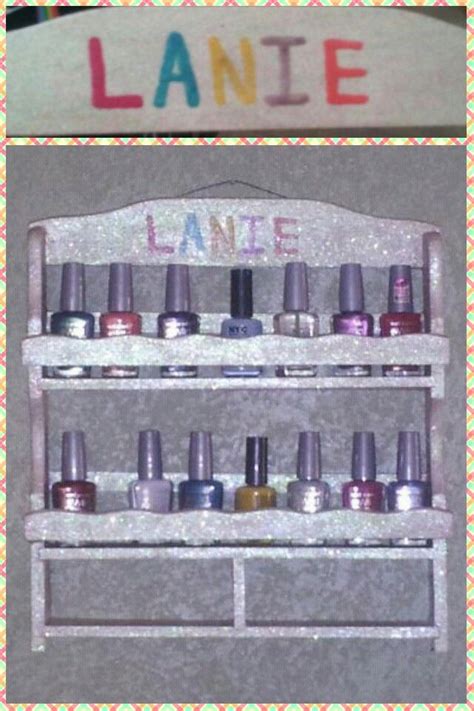Here are the instructions on how to build this. DIY Nail Polish rack. Old wood spice rack,white paint and ...