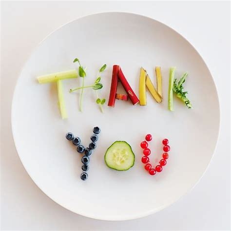 A Thank You Food Art For All Of The Amazing Support And Encouragement