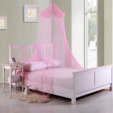 How to make a bed canopy. Casablanca Kids Pom Pom Kids Collapsible Hoop Sheer Bed ...