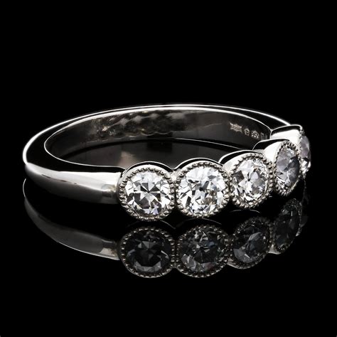 five-stone-old-european-cut-diamond-ring-in-platinum-1ct-total